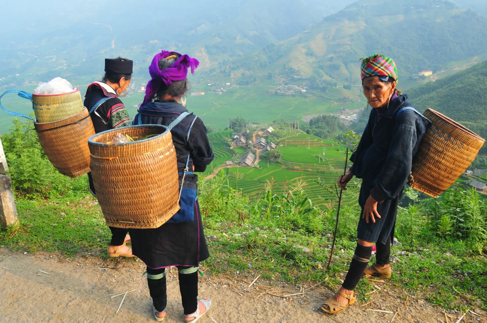 Femme Hmong à Sapa, Vietnam