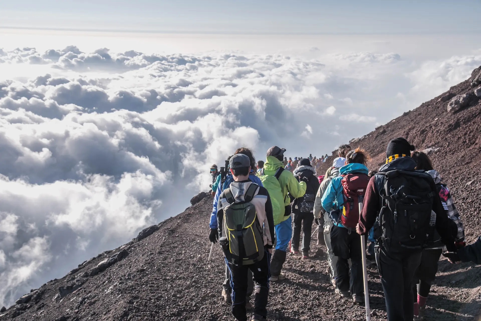 ascension du Mont Fuji au Japon