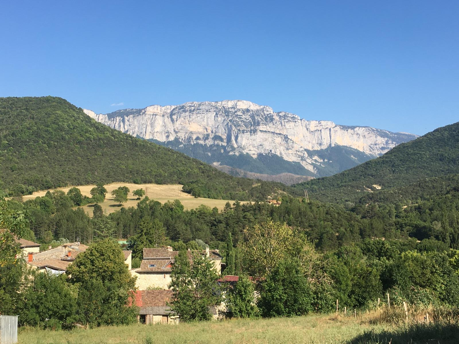 Paesaggio della regione Diois in Francia