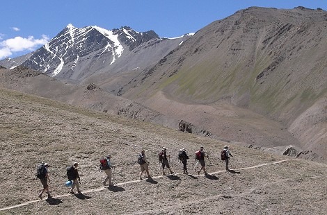 Campo base dell'Everest lato nord (Tibet) — oppure, se India: Campo base dello Stok Kangri / Leh