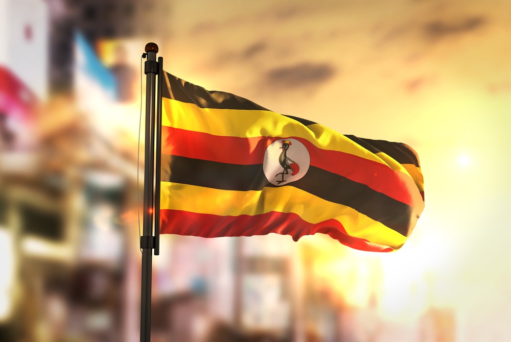 Le drapeau de l'Ouganda