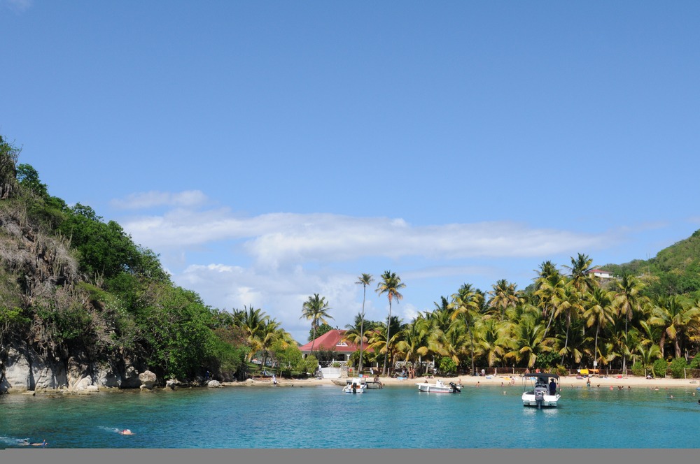 Paysage de la région Les Saintes en Guadeloupe