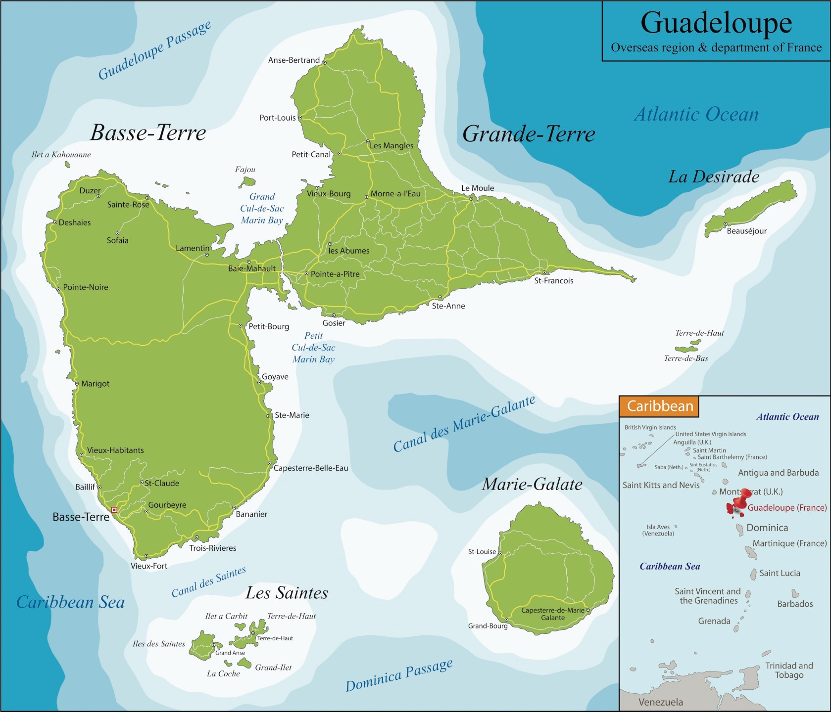 Géographie de la Guadeloupe