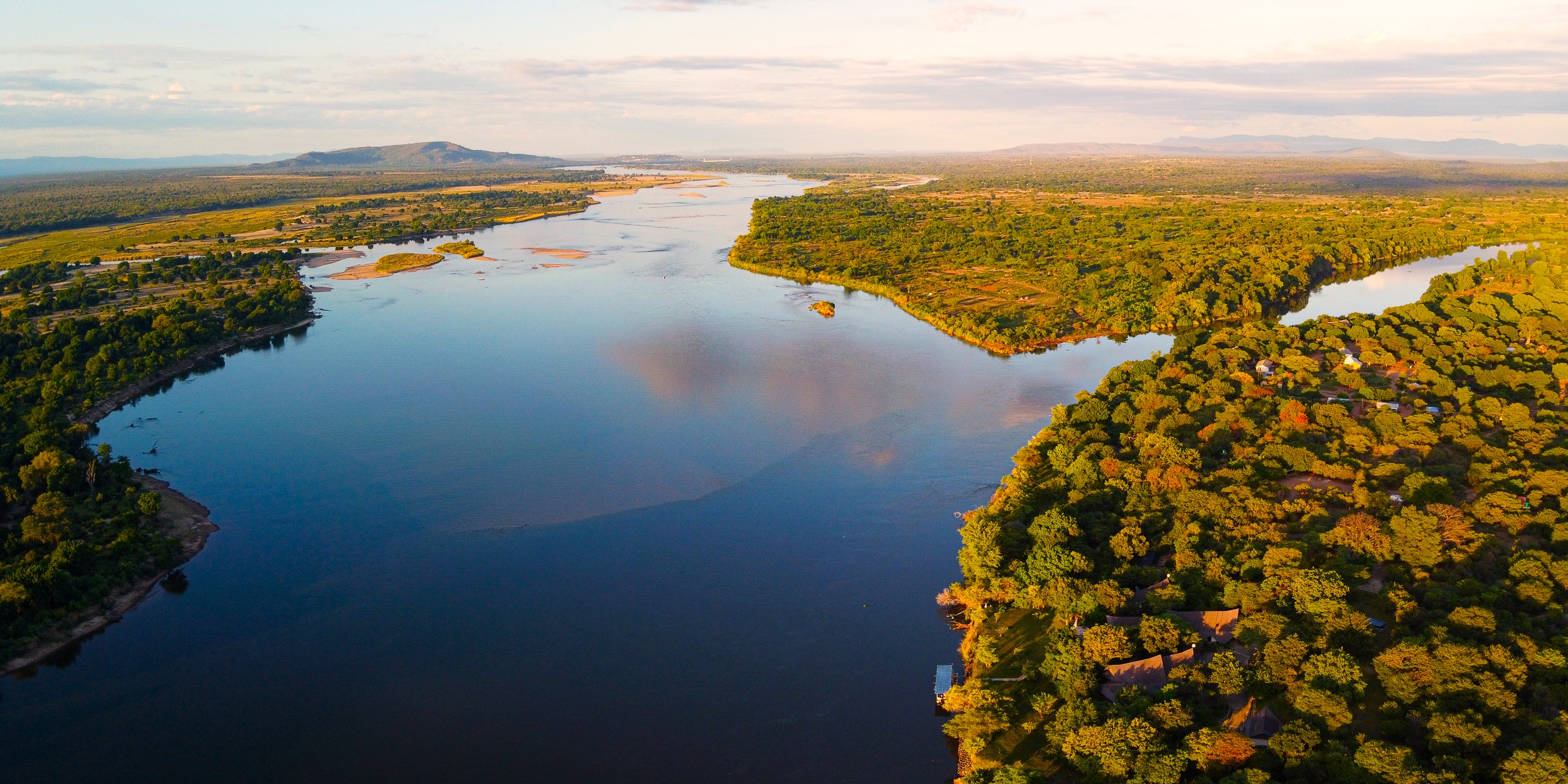 Paysage de la région Lower Zambezi en Zambie