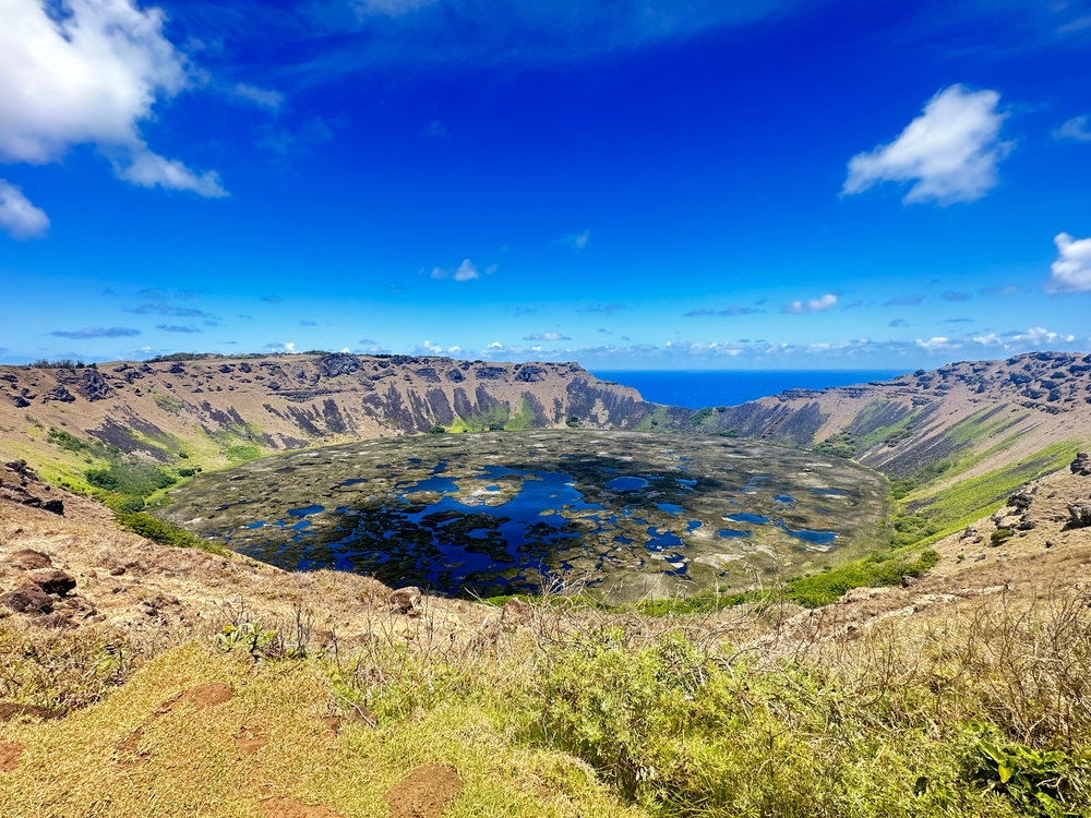 Landscape of the Easter Island region in Chile