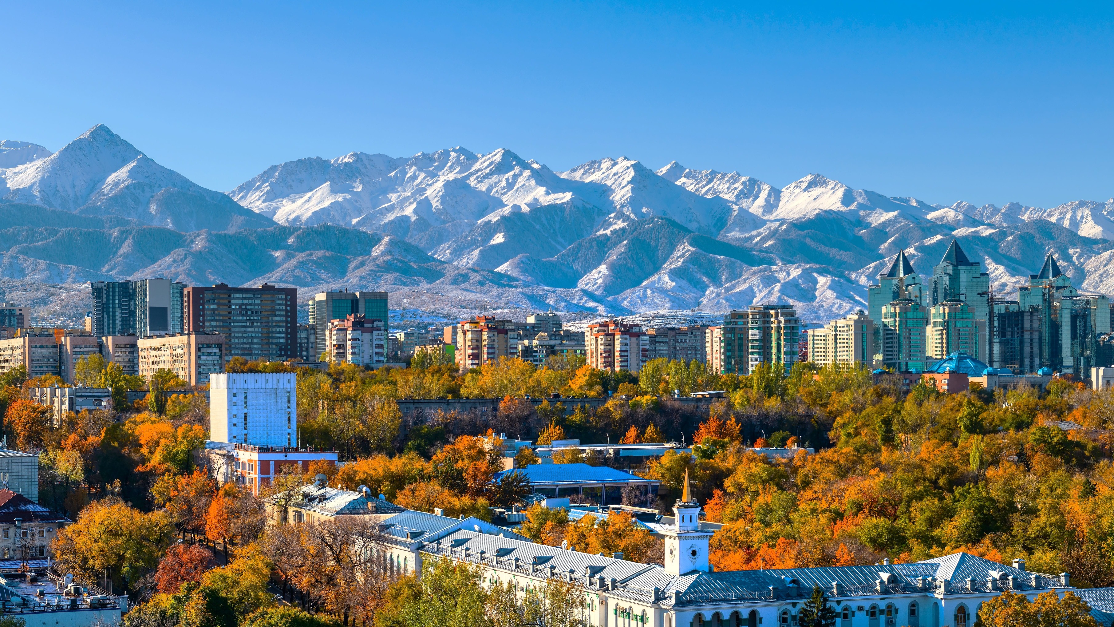 Paysage de la région Almaty et Tian Shan en Kazakhstan