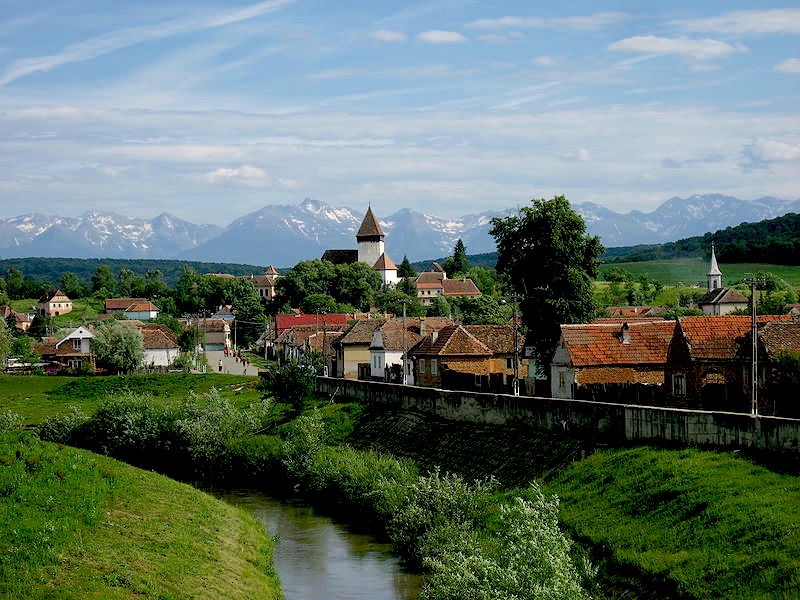 Paysage de la région Transylvanie en Roumanie