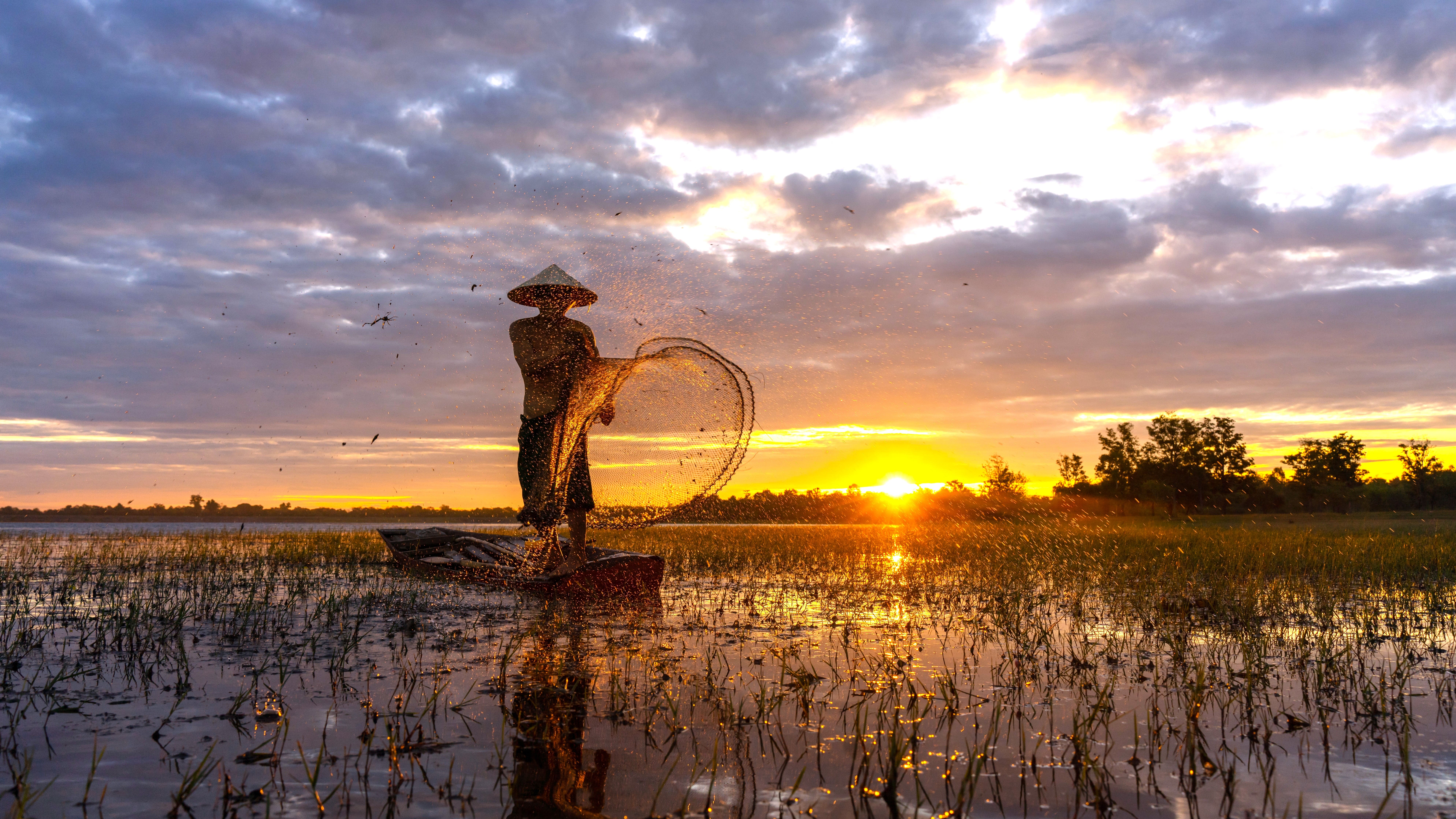 Paysage de la région Isan, le Nord-Est en Thaïlande