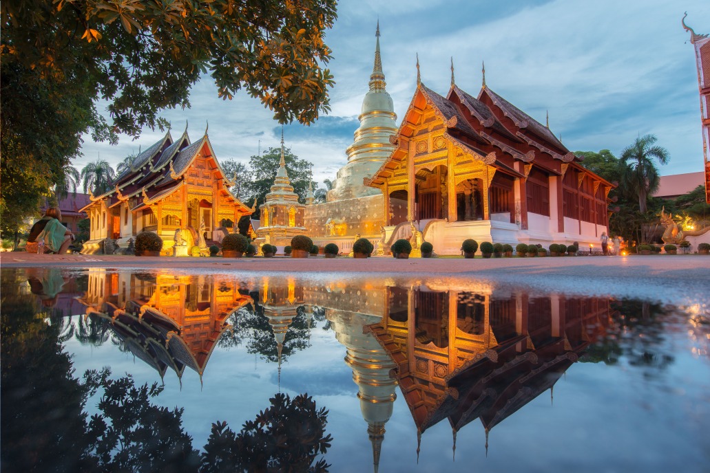 Paysage de la région Nord et Chiang Mai en Thaïlande
