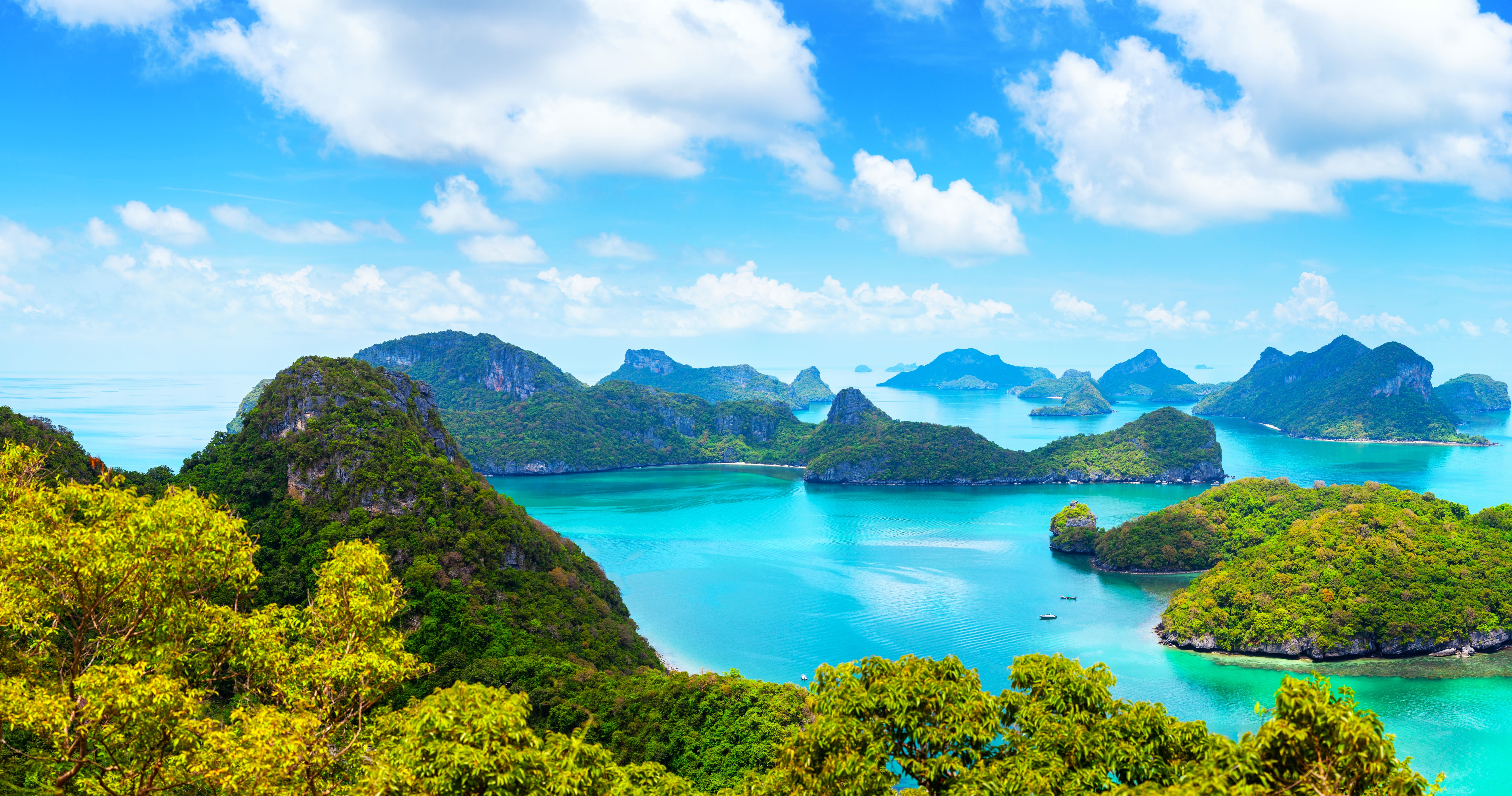 Paisaje de la región Golfo de Tailandia en Tailandia