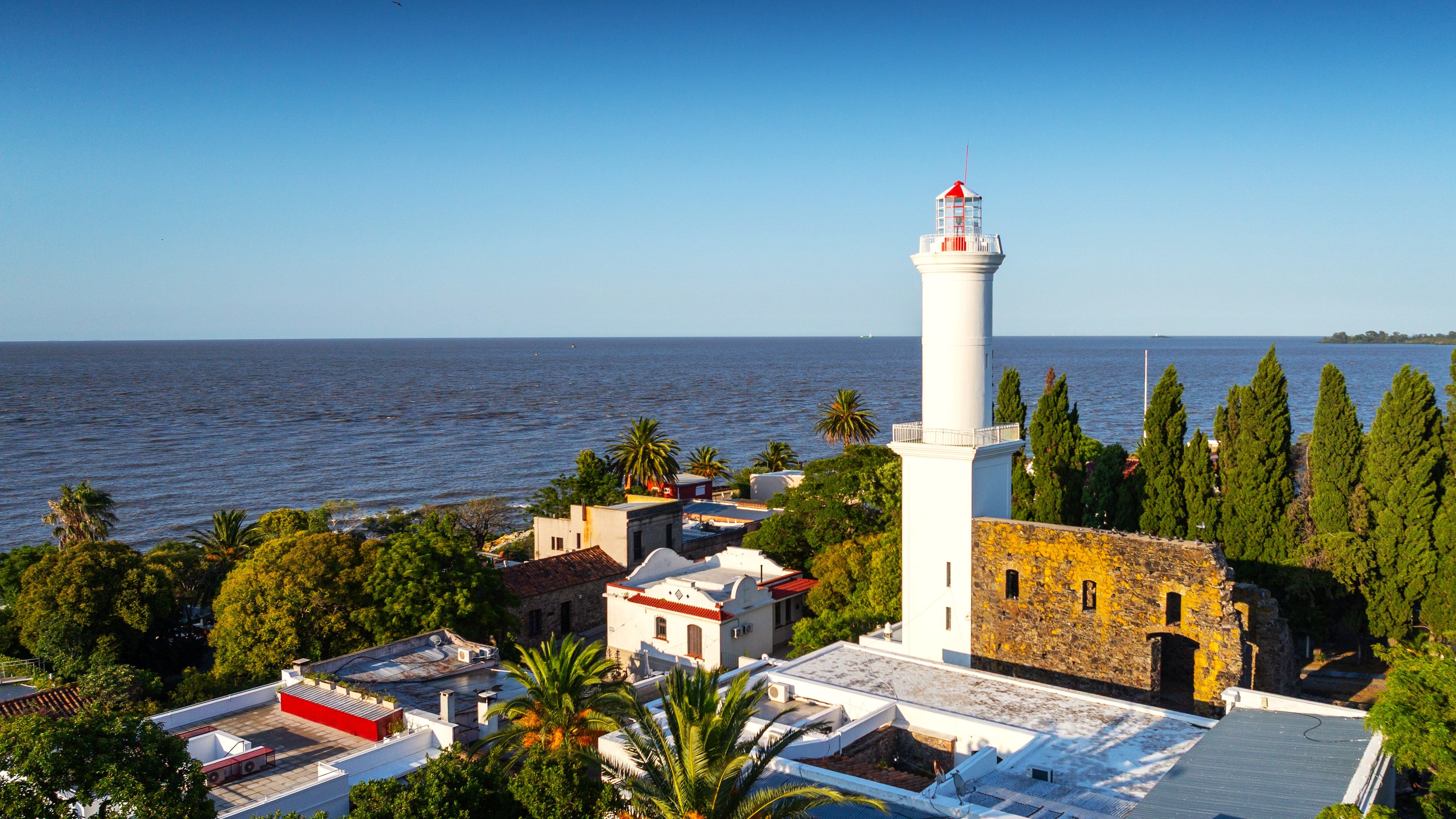 Landscape of the Colonia and the Rio de la Plata region in Uruguay