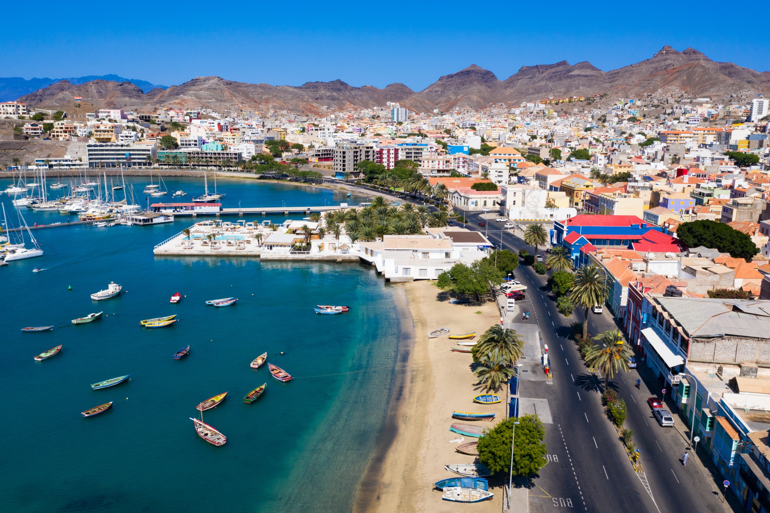 Paysage de la région São Vicente et Mindelo en Cap-Vert
