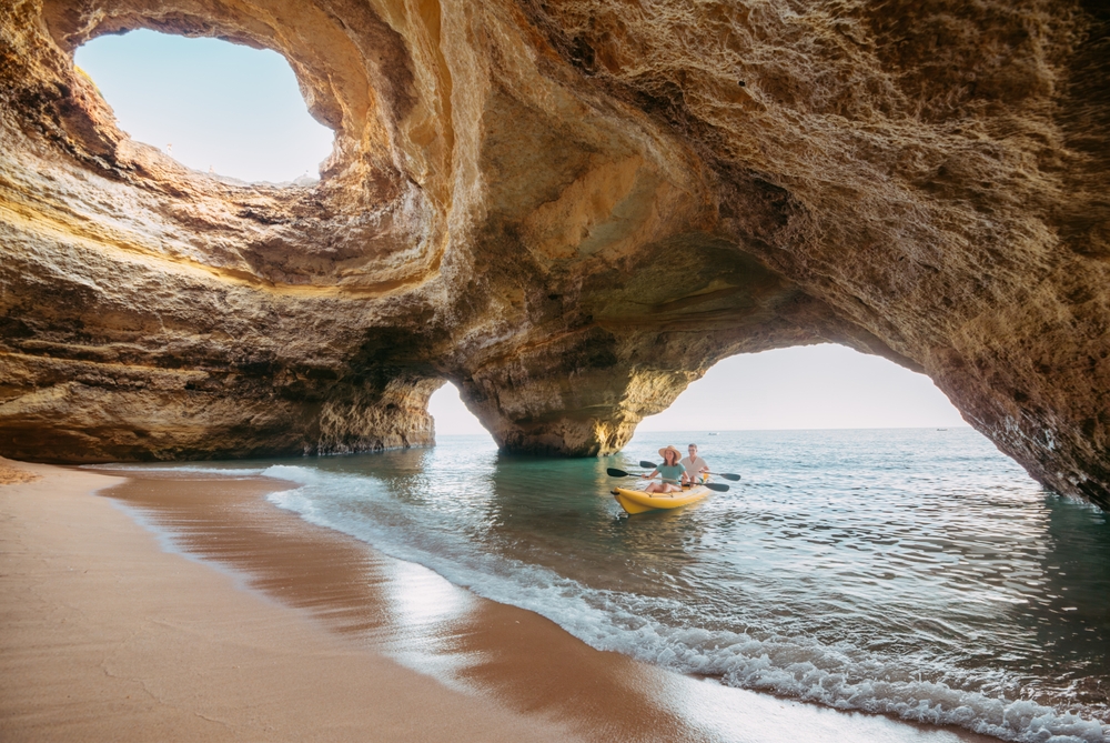 Landscape of the Algarve region in Portugal