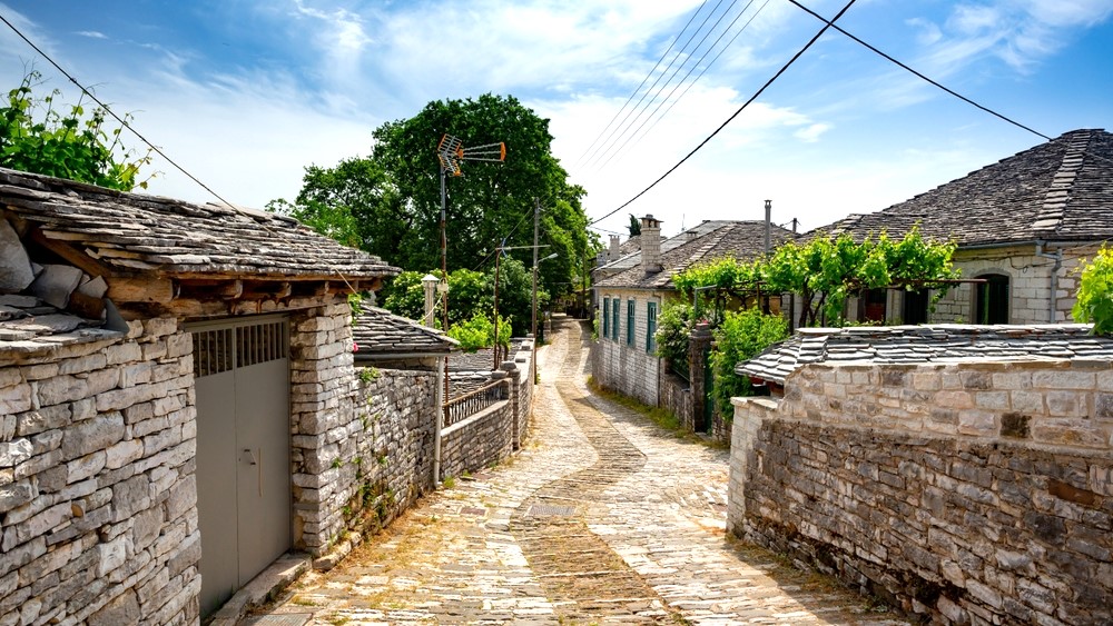 Landscape of the Northern Greece and Epirus region in Greece