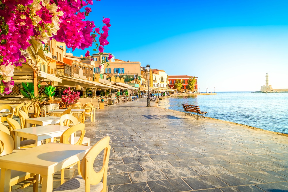 Landscape of the Crete region in Greece