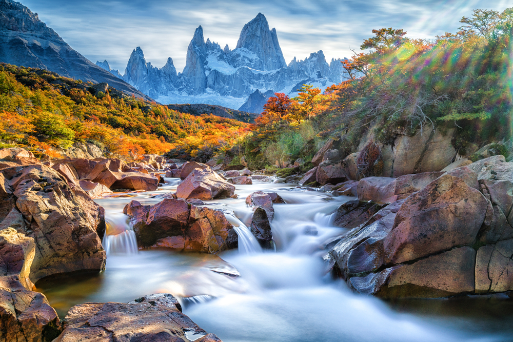 Landschaft der Region El Chaltén Fitz Roy in Patagonie