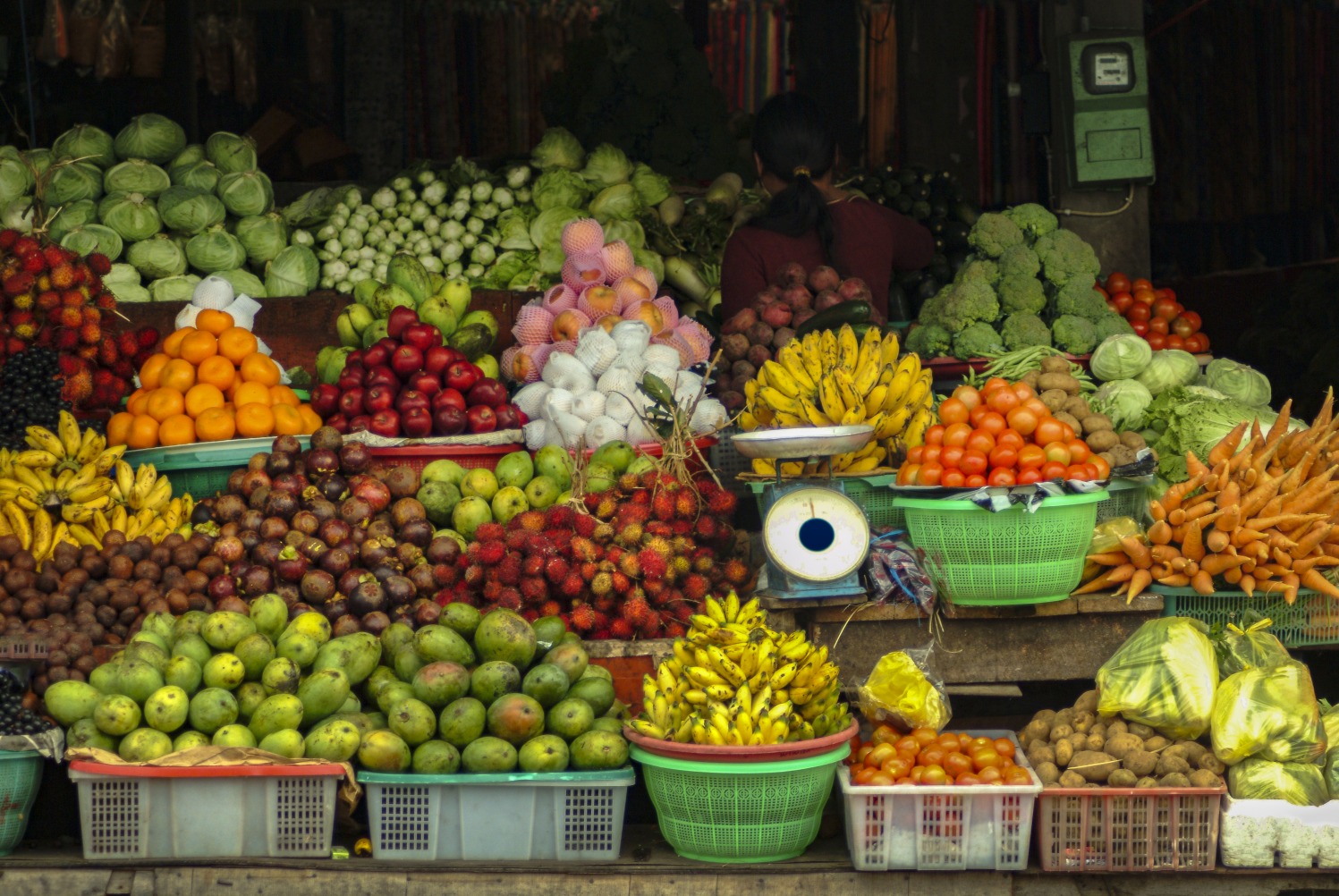 Le marché central d'Ubud