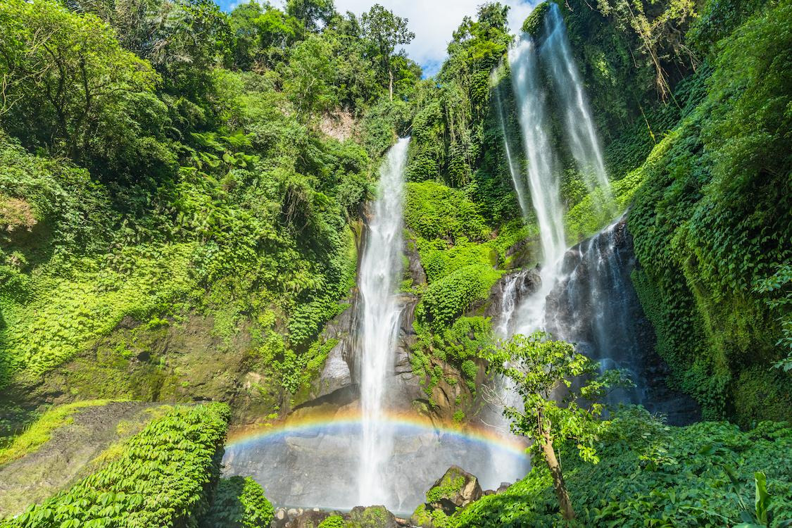 La cascade de Sekumpul