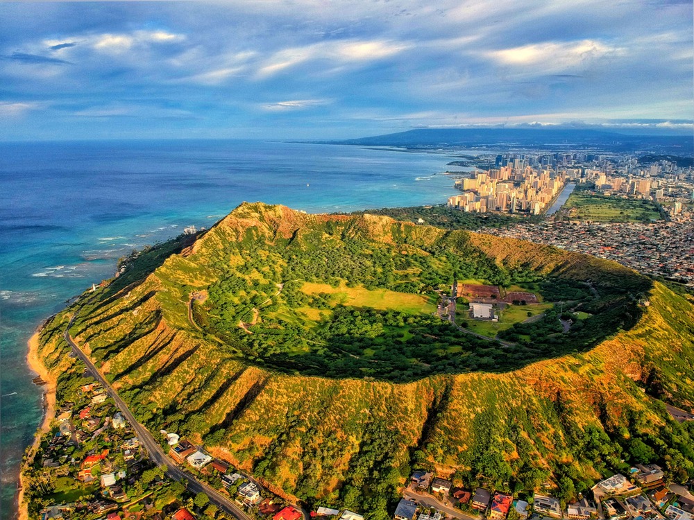 Cratère à tête en diamant (Diamond head)