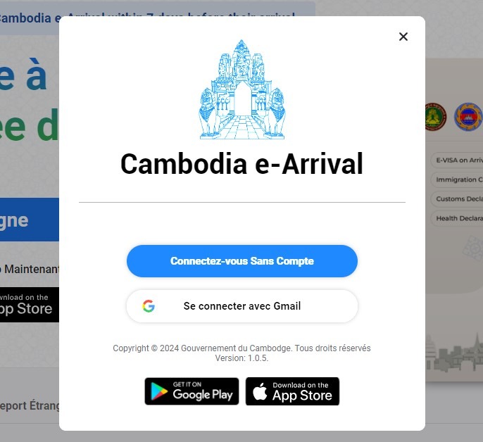 Comment s'enregistrer sur l'application Cambodia E