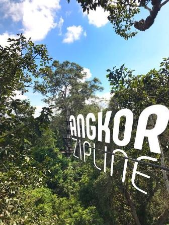 La tyrolienne d'Angkor Zipline