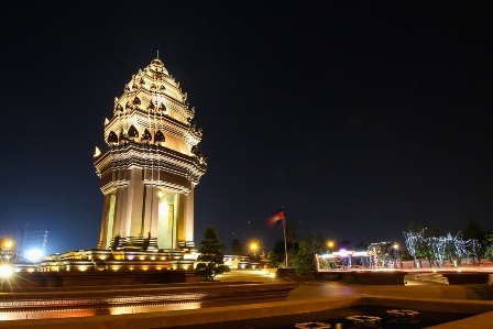 Le monument de l'Indépendance du Cambodge