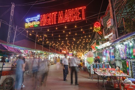 Le marché de nuit de Siem Reap