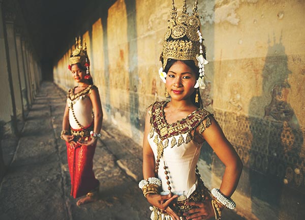 A as in Apsaras... the celestial dancers of Cambodia