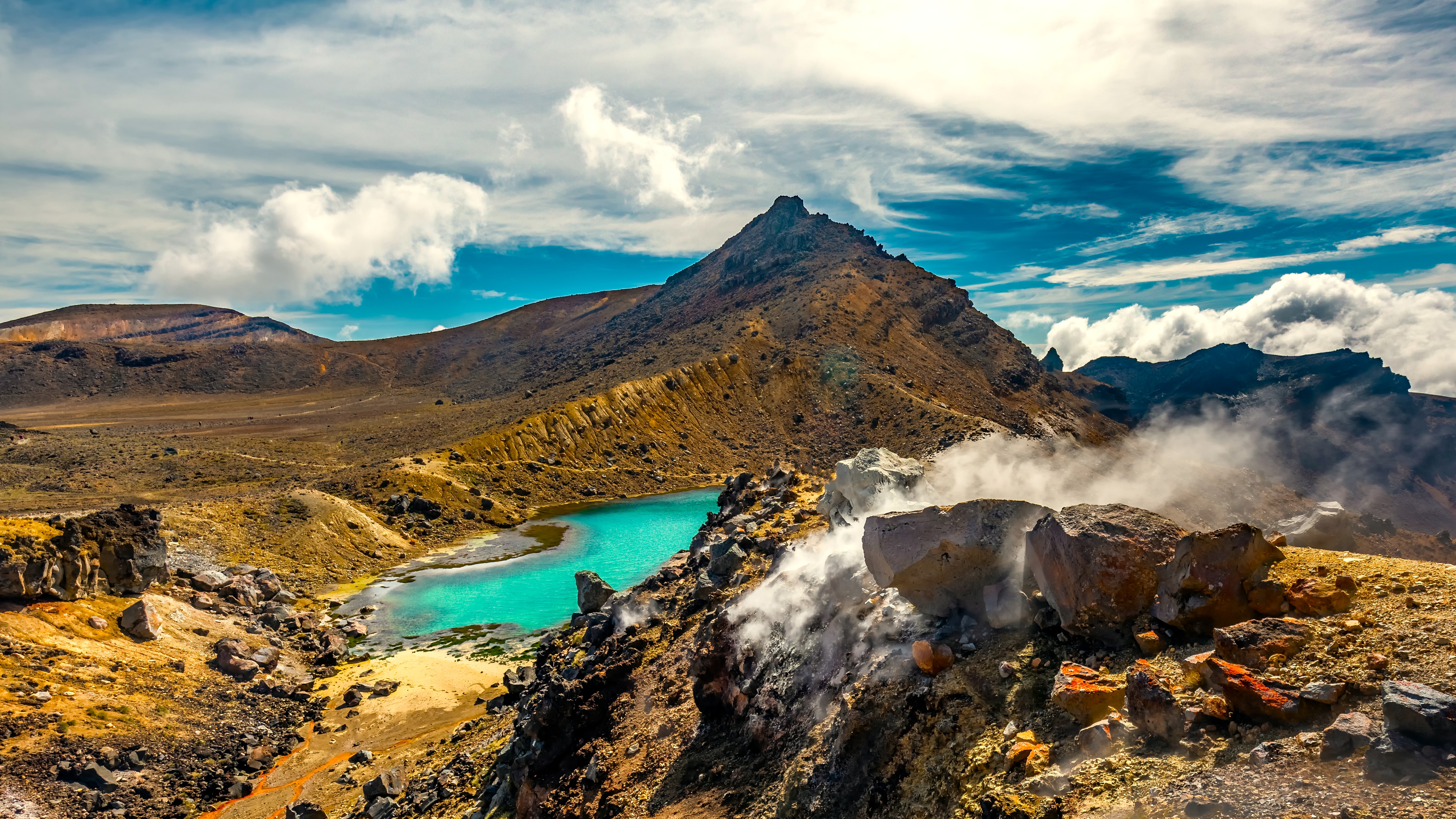Paysage de la région Plateau volcanique en Nouvelle-Zélande