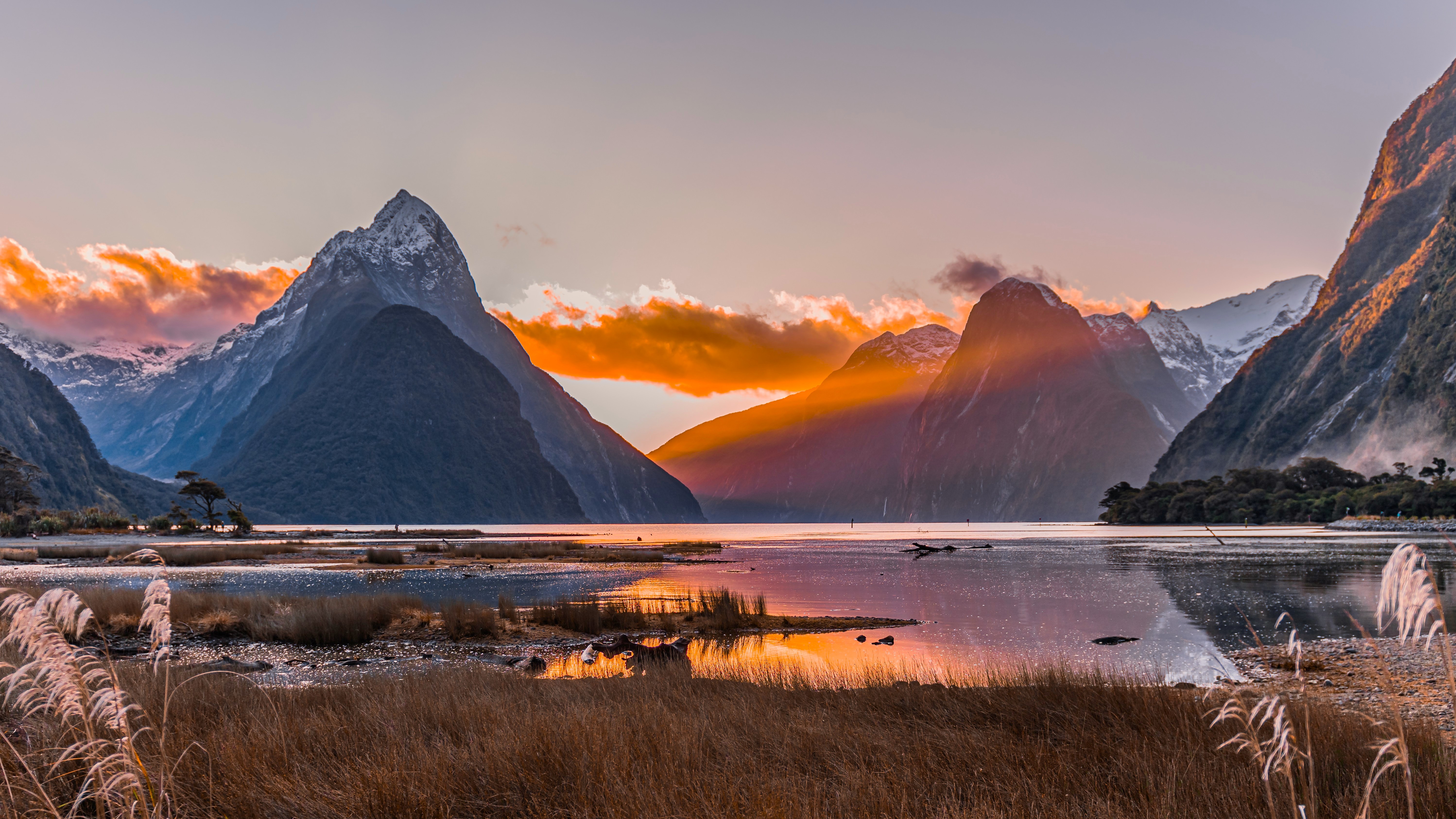 Paysage de la région Fiordland et Southland en Nouvelle-Zélande