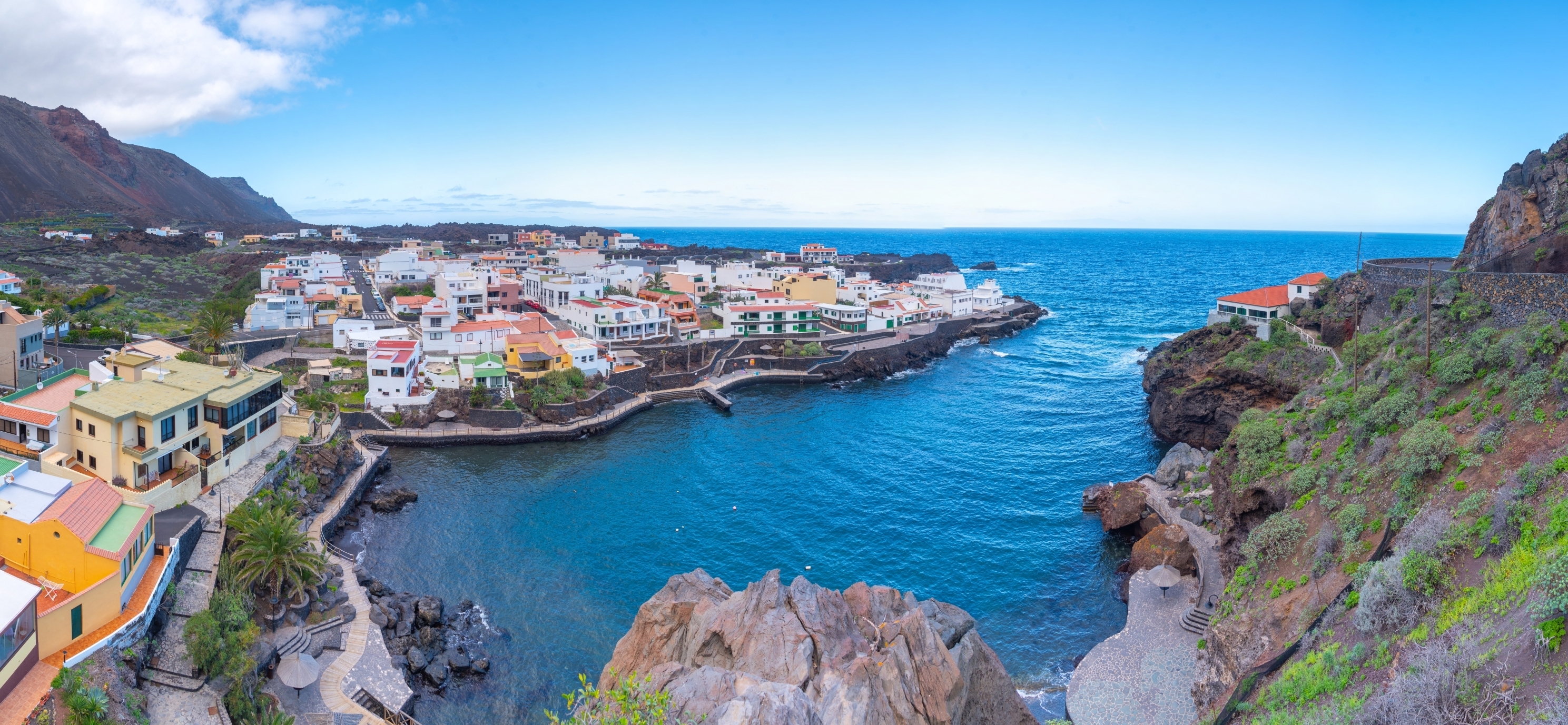 Landscape of the El Hierro region in Canary Islands