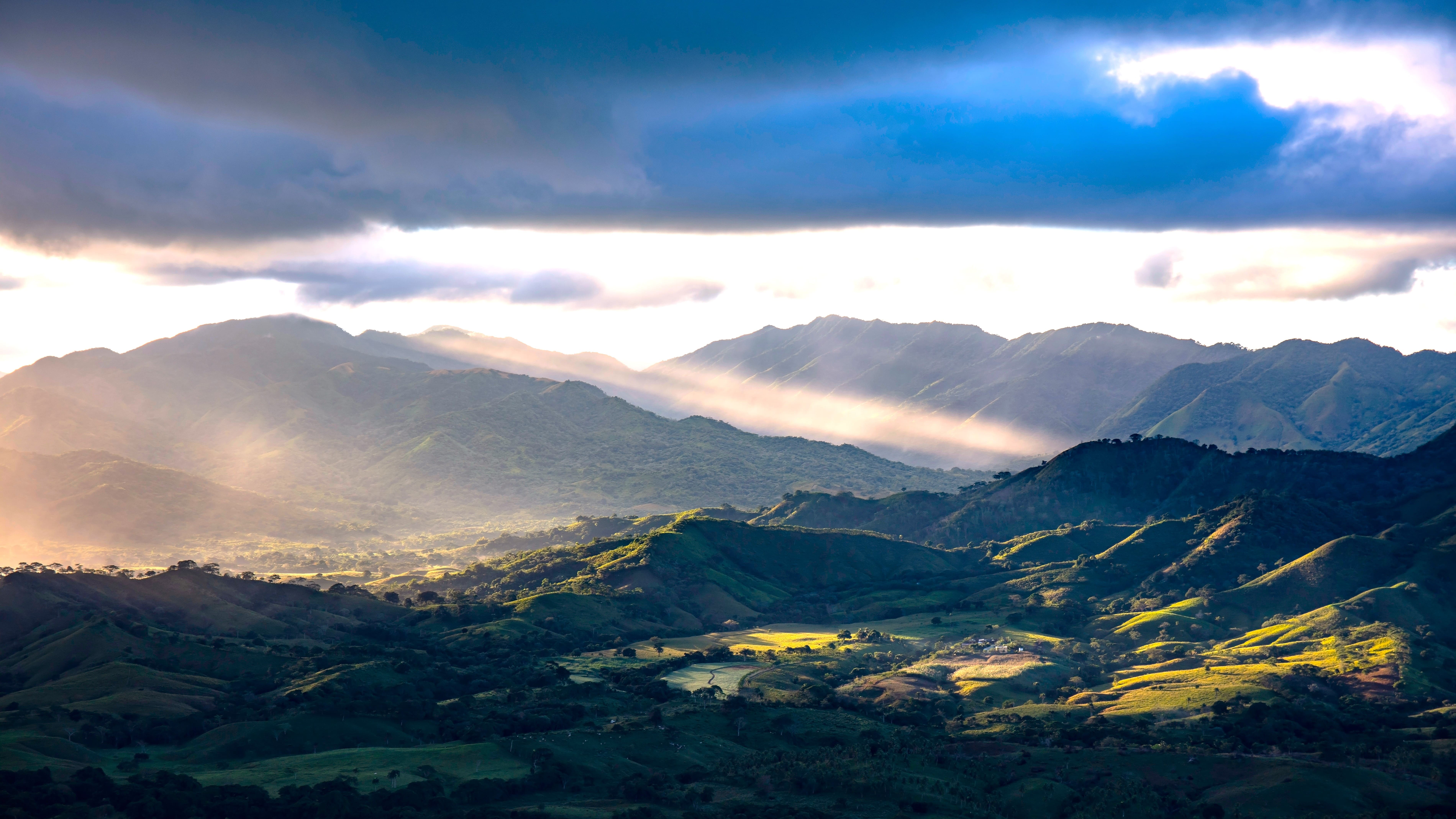Landscape of the Central Cordillera region in Dominican Republic