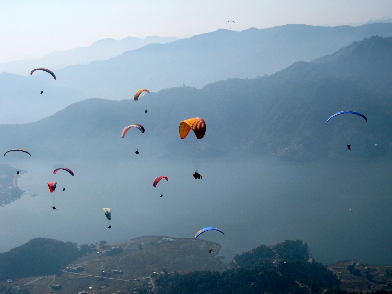 Parapente à Pokhara