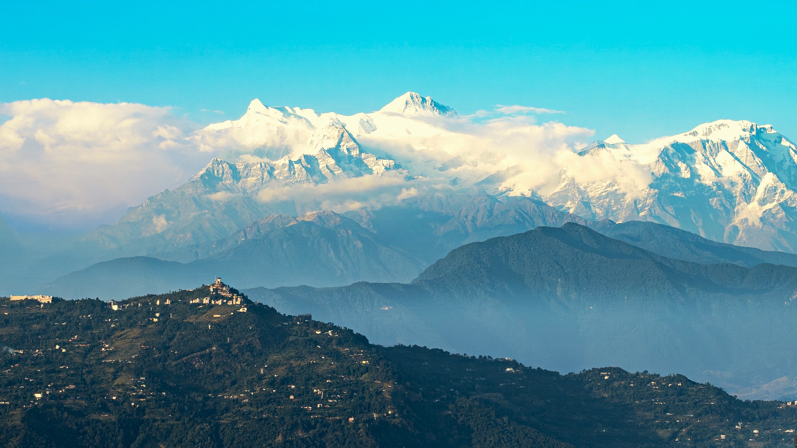 Paysage de la région Annapurnas et Pokhara en Népal