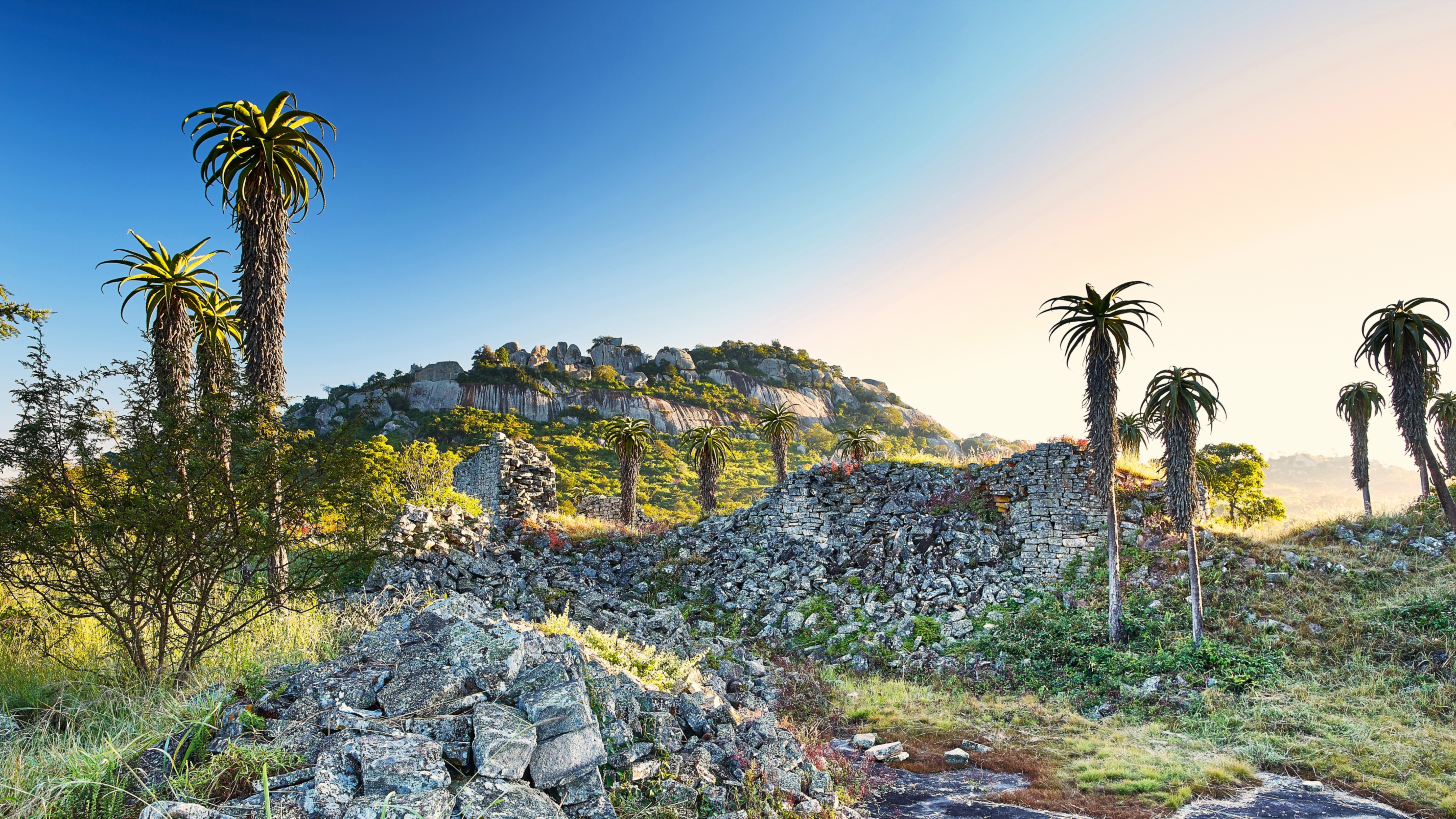 Paysage de la région Great Zimbabwe en Zimbabwe