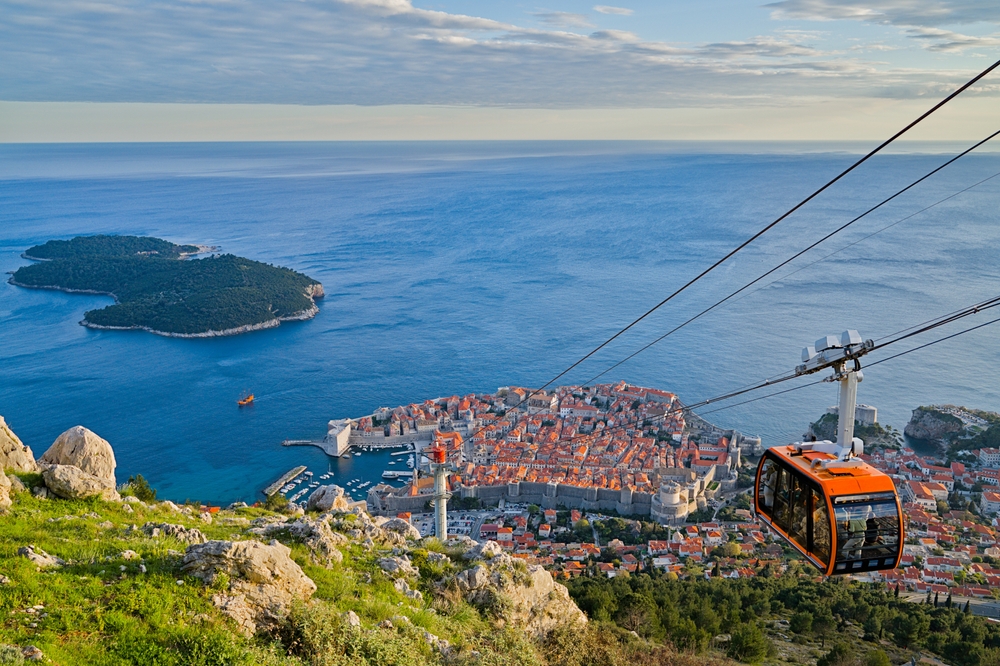 Landscape of the South Dalmatia and Dubrovnik region in Croatia