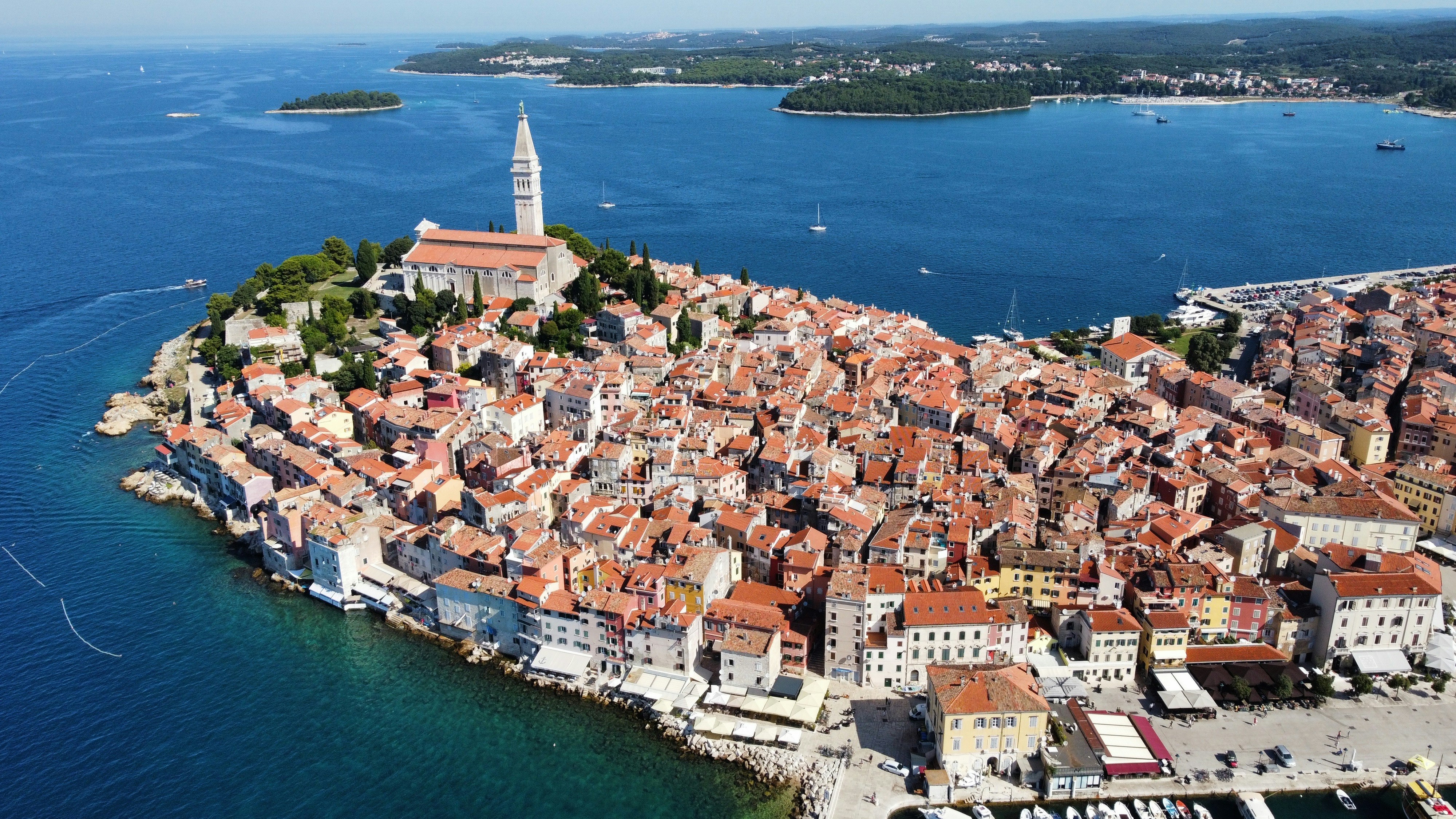 Landscape of the Istria region in Croatia