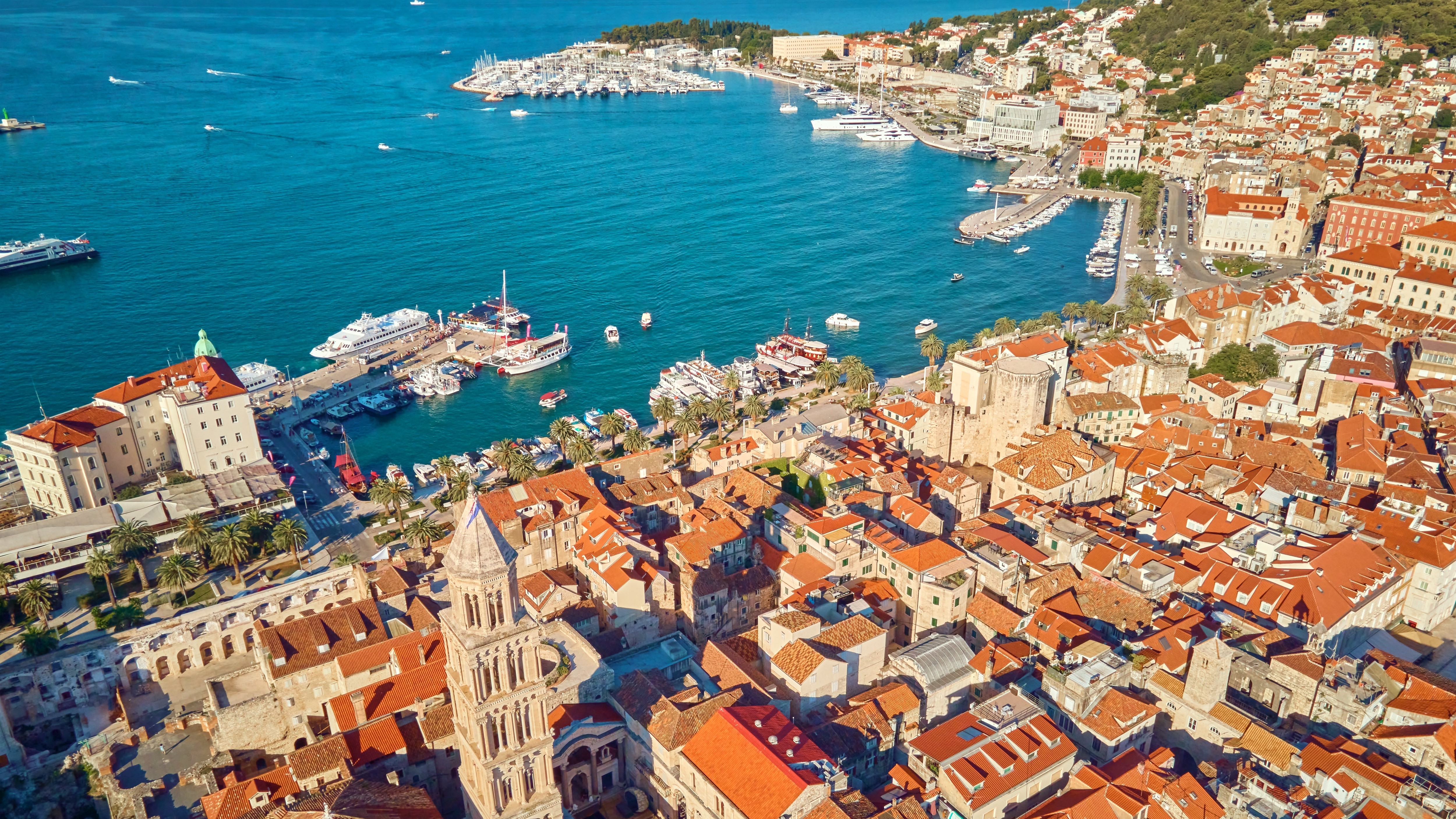 Landscape of the Central Dalmatia and Islands region in Croatia