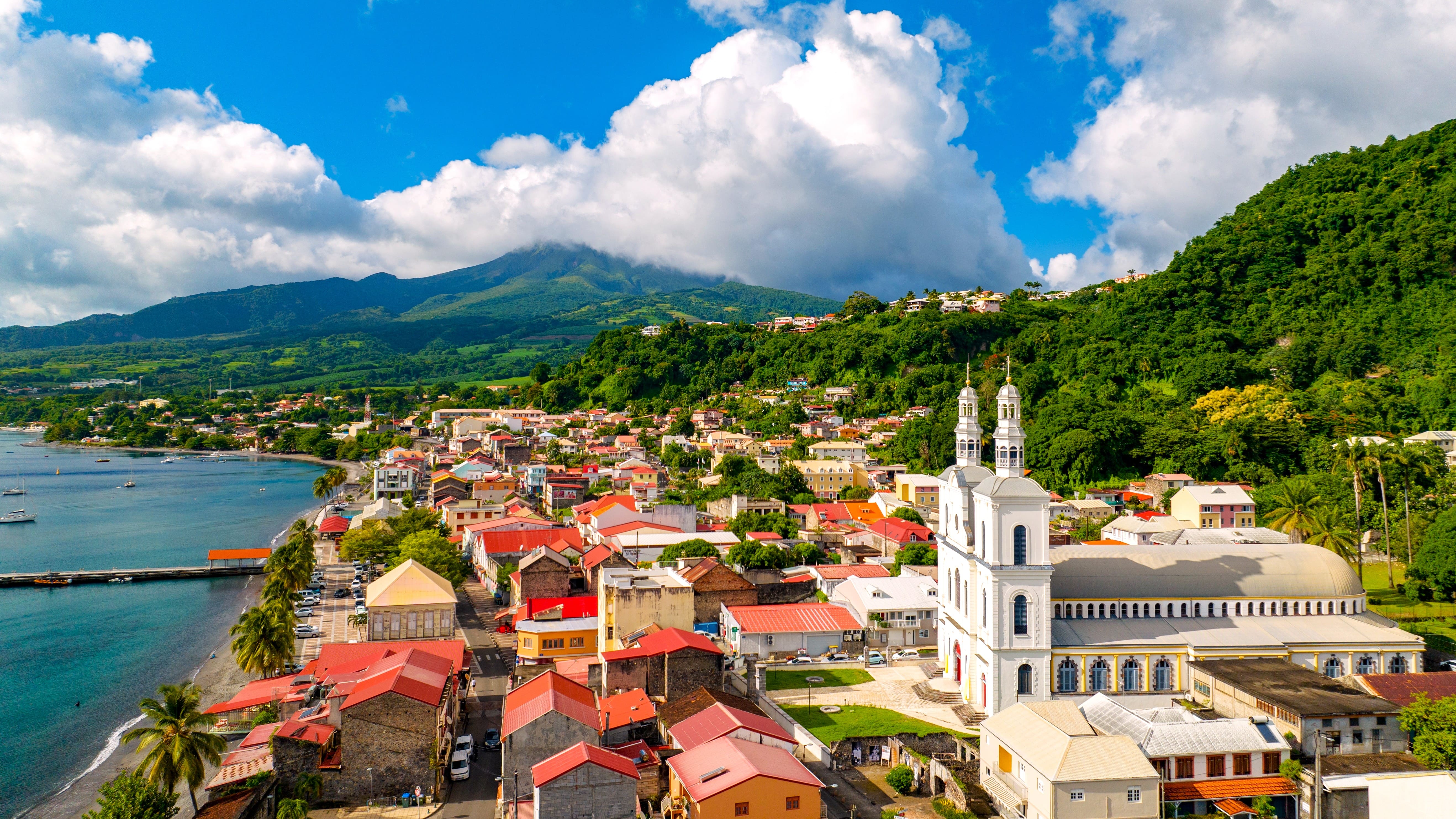 Paysage de la région Nord Caraïbe en Martinique