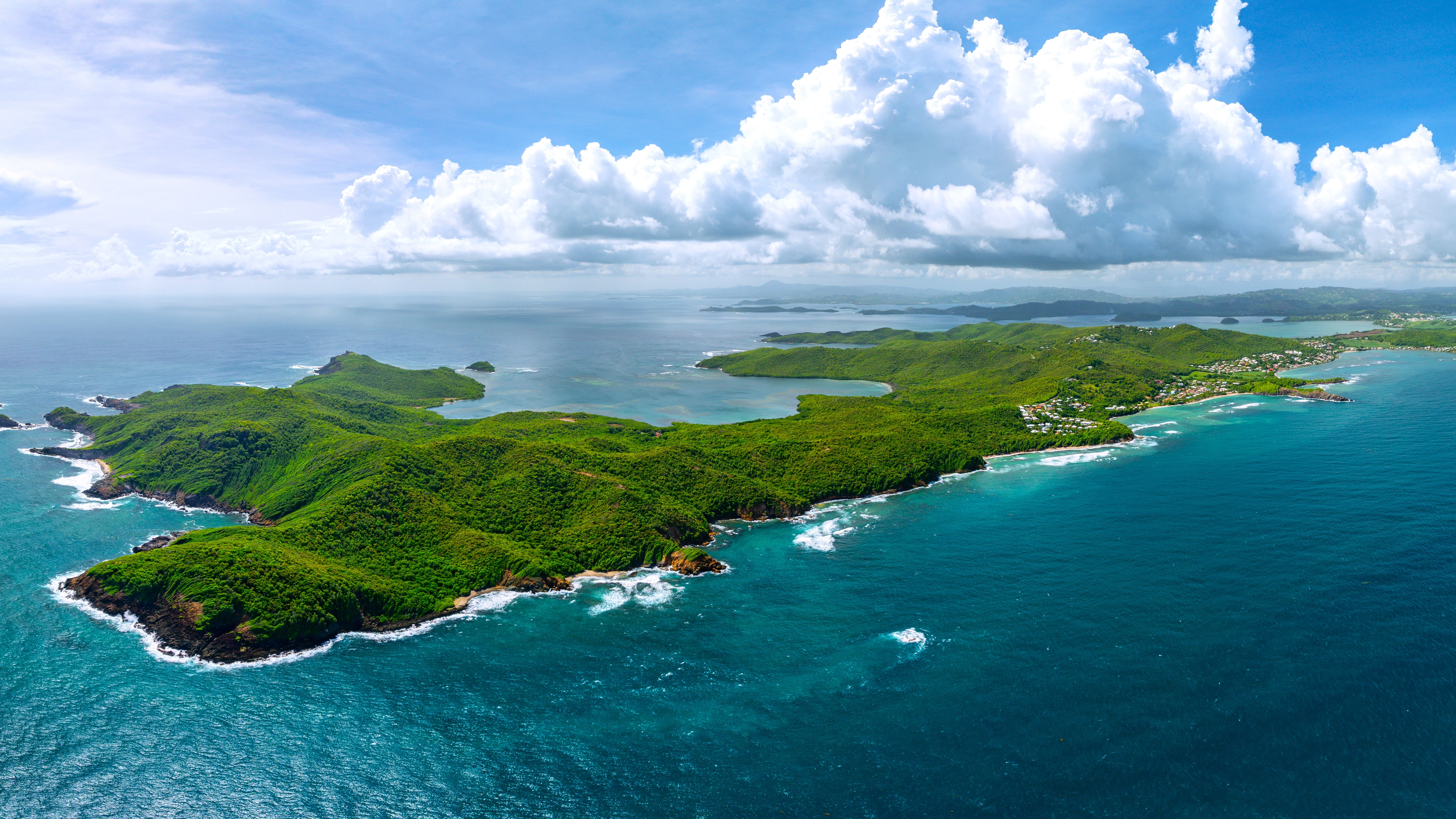 Paysage de la région Presqu'île de la Caravelle en Martinique