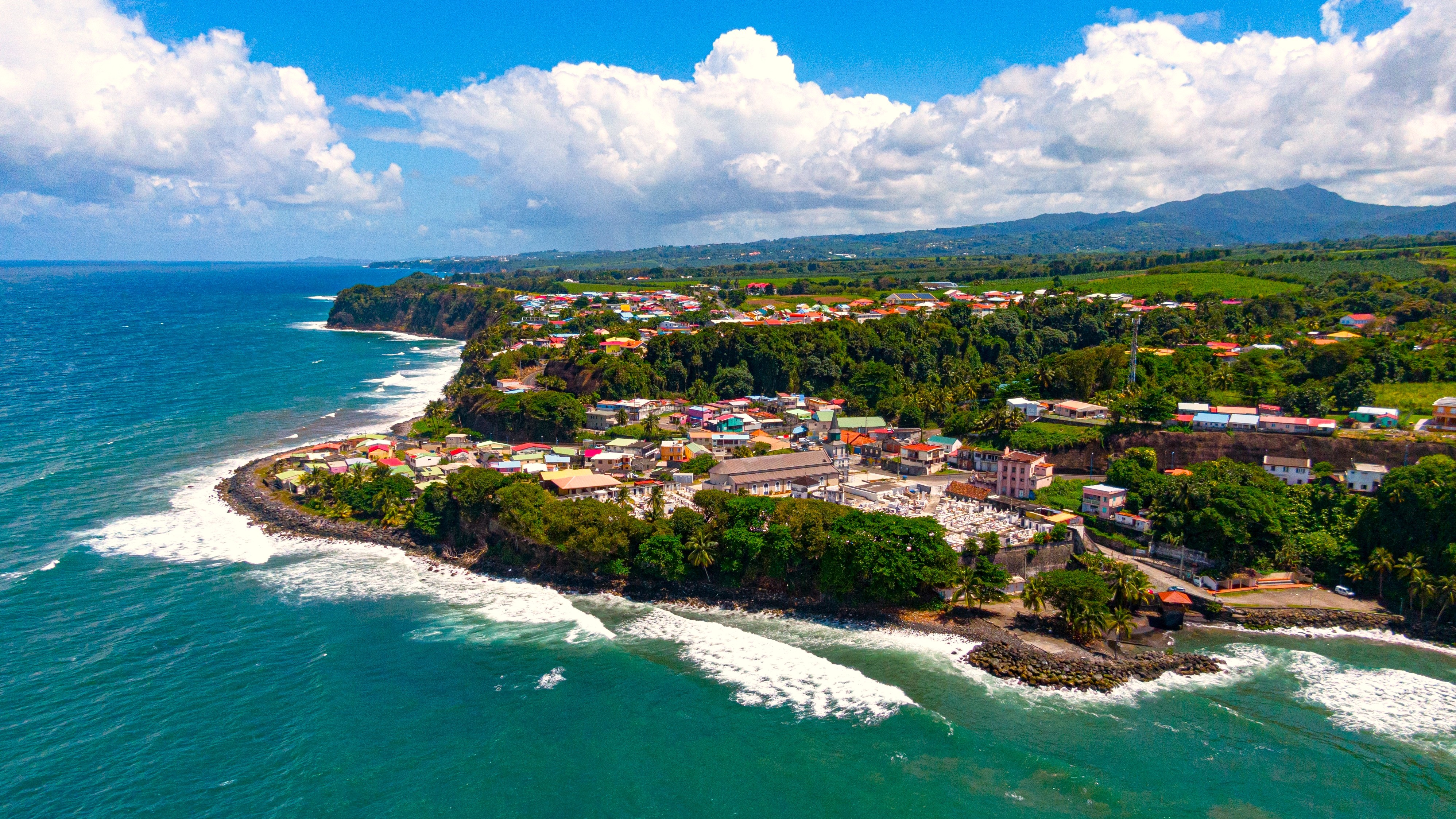 Paysage de la région Nord Atlantique en Martinique