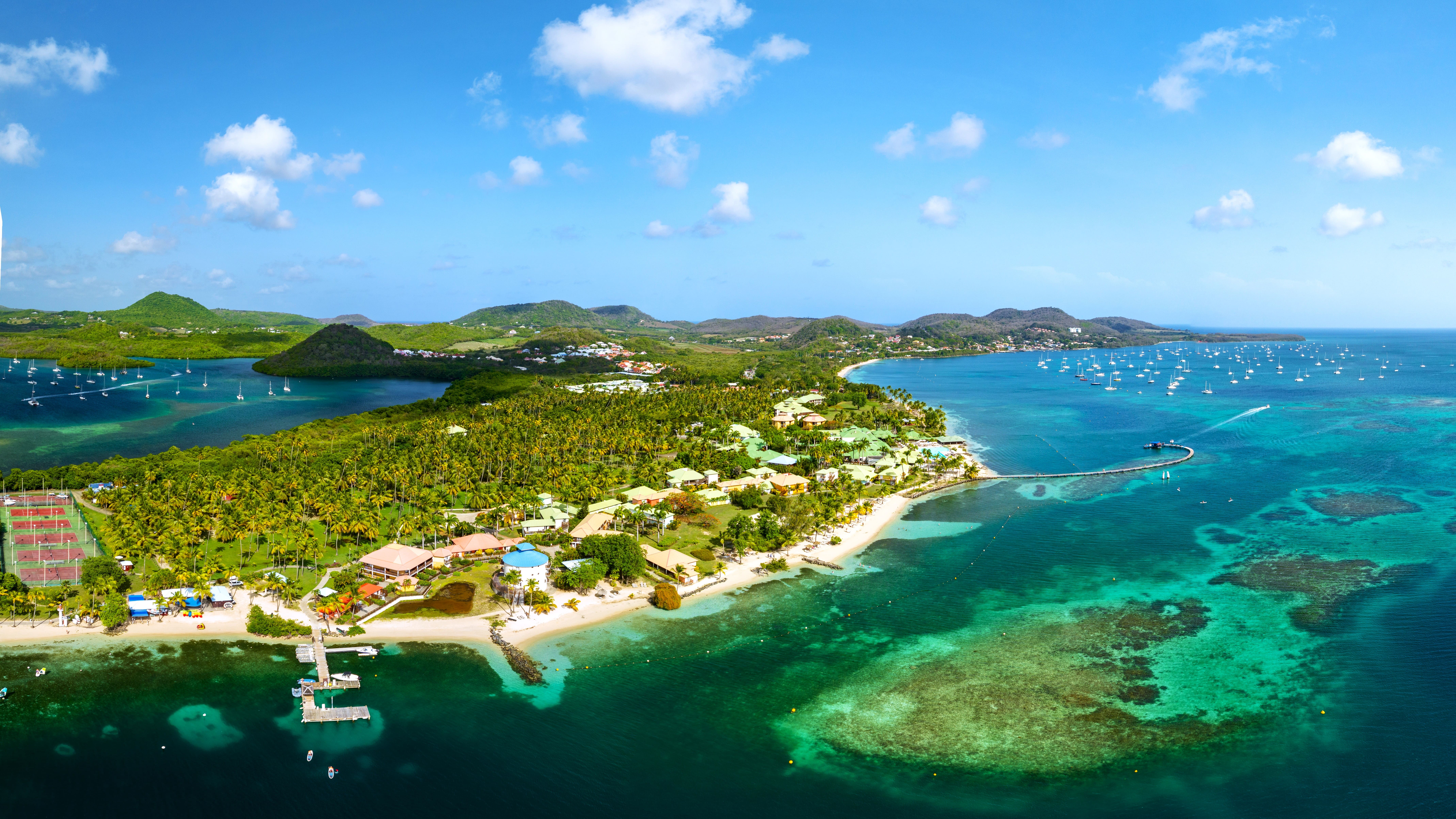 Paysage de la région Sud balnéaire en Martinique