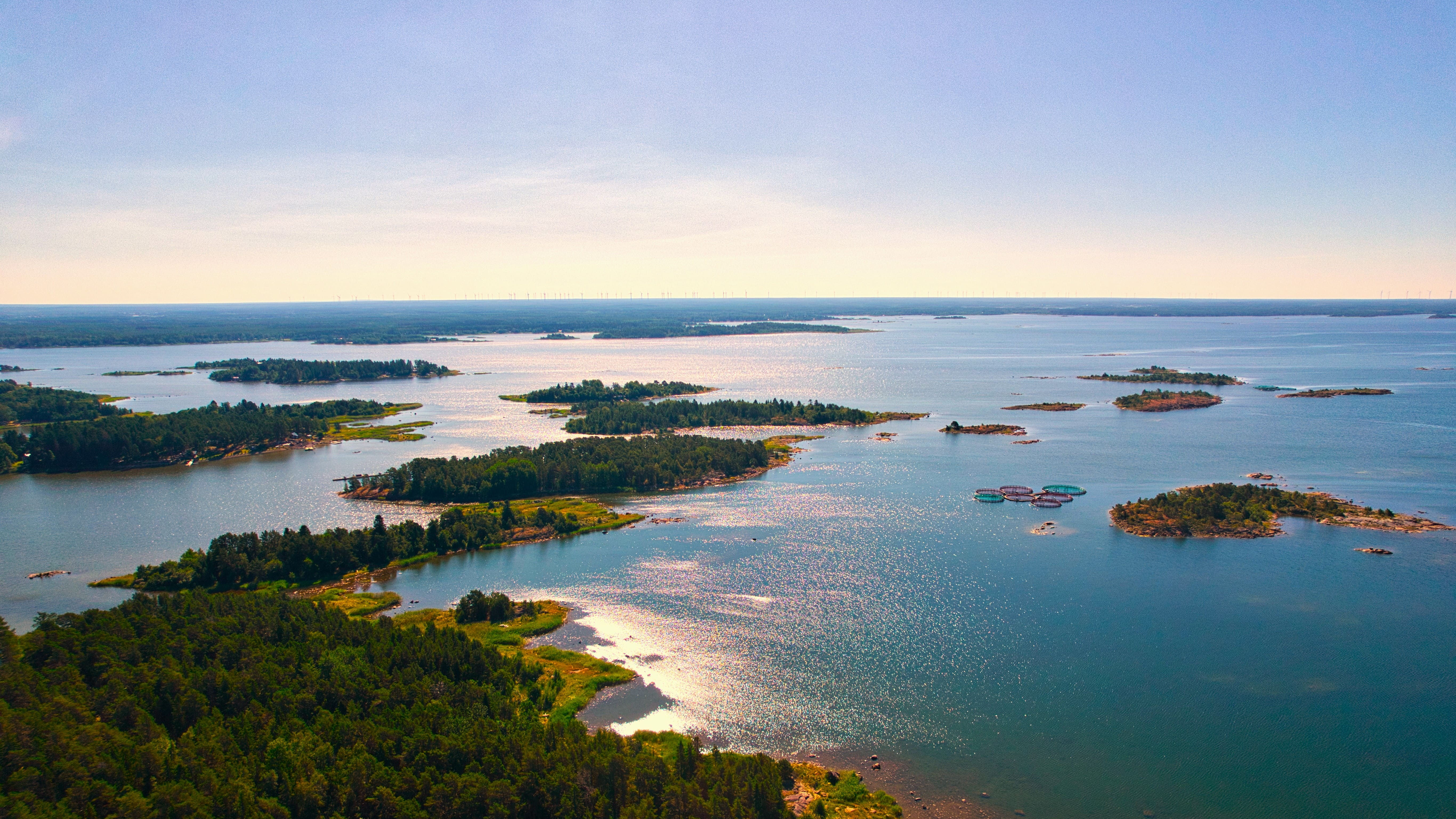 Paysage de la région Côte du golfe de Botnie en Finlande