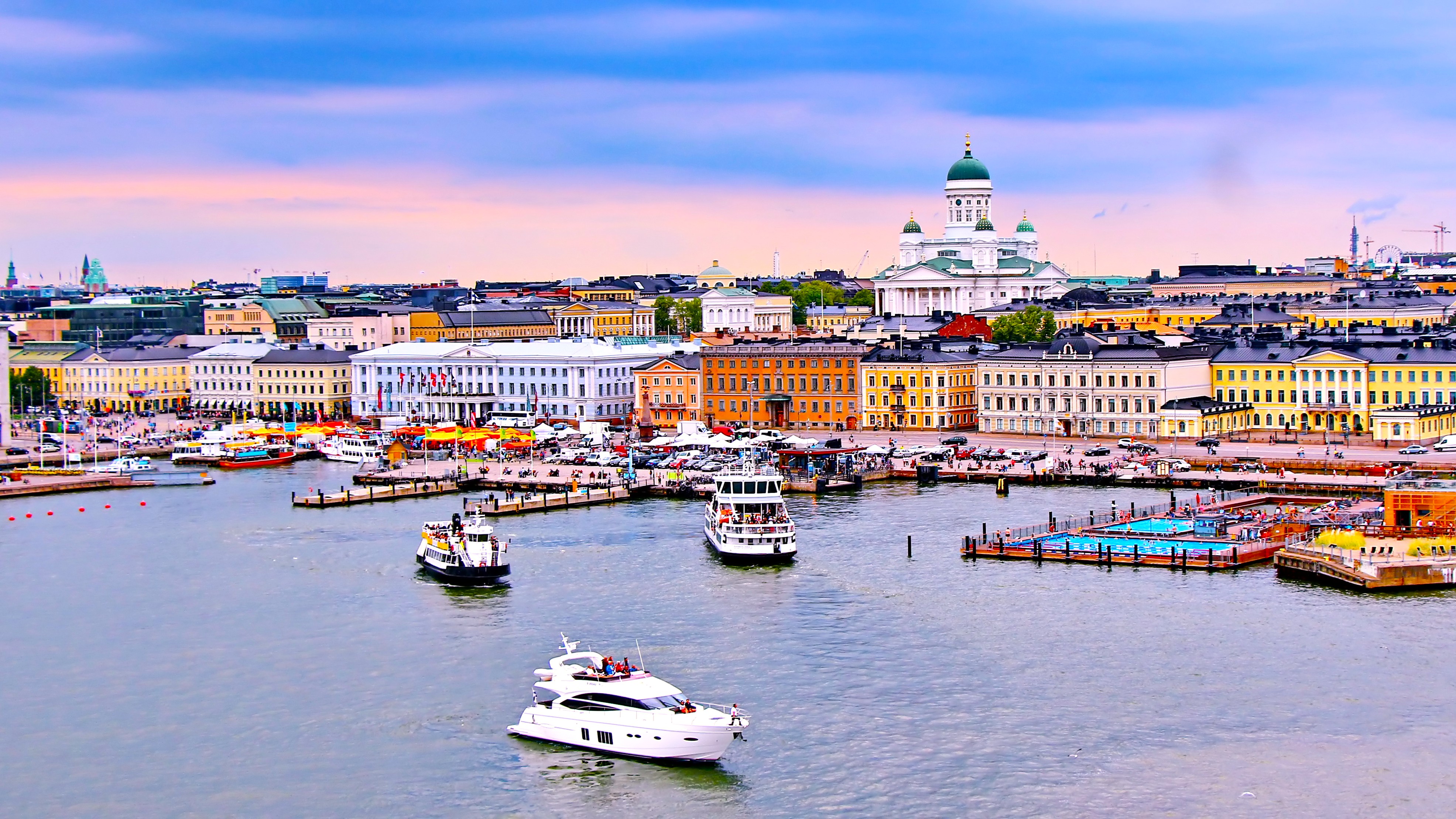 Paysage de la région Helsinki et le sud en Finlande