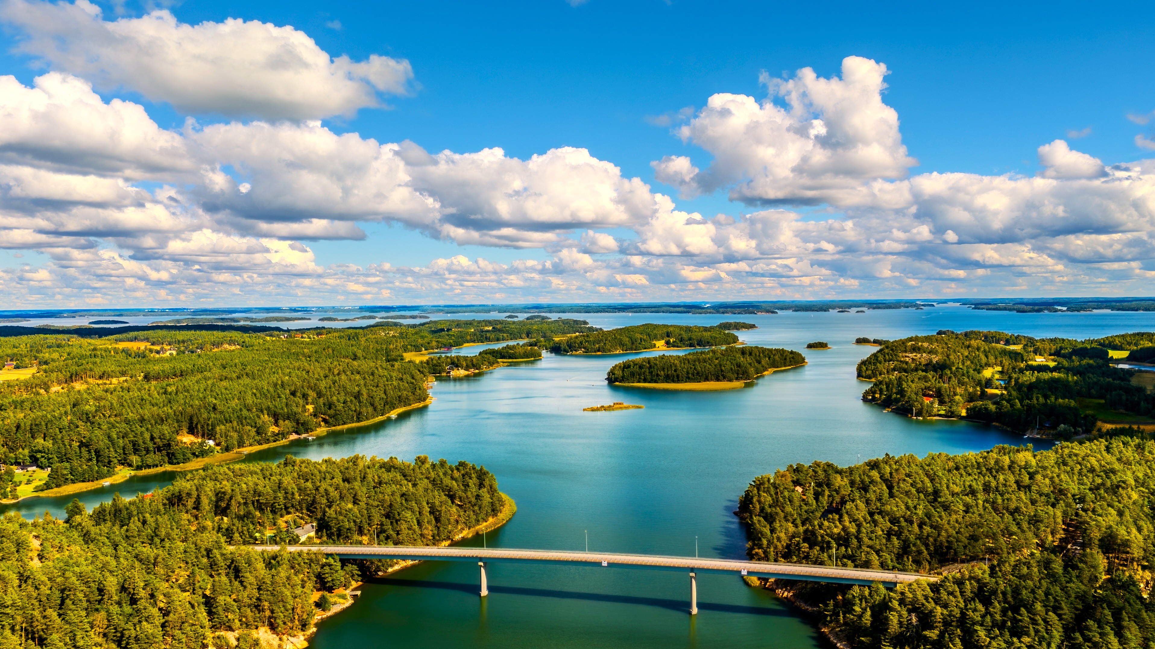 Paysage de la région Archipel de Turku en Finlande