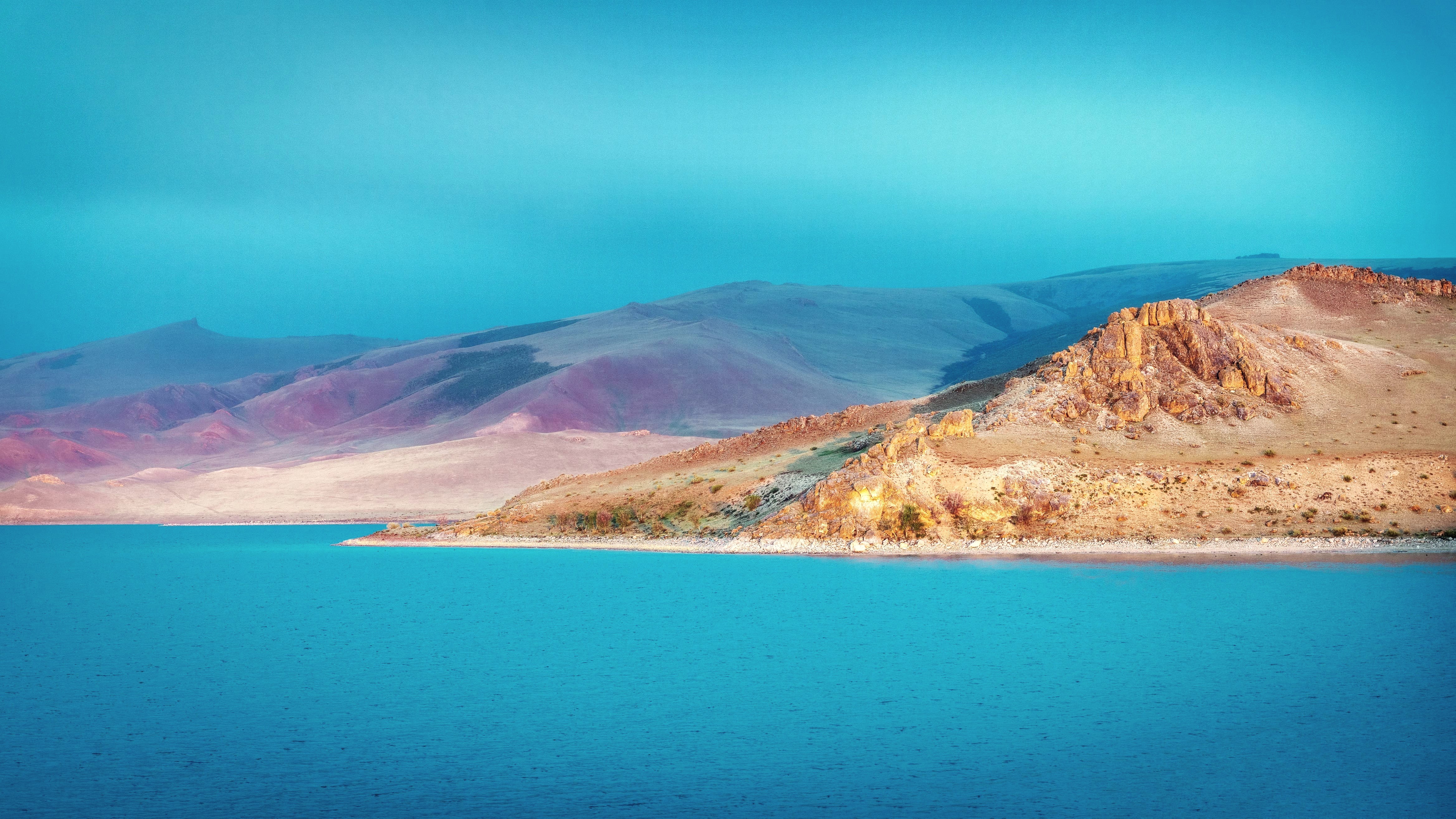 Paysage de la région Lac Khövsgöl en Mongolie