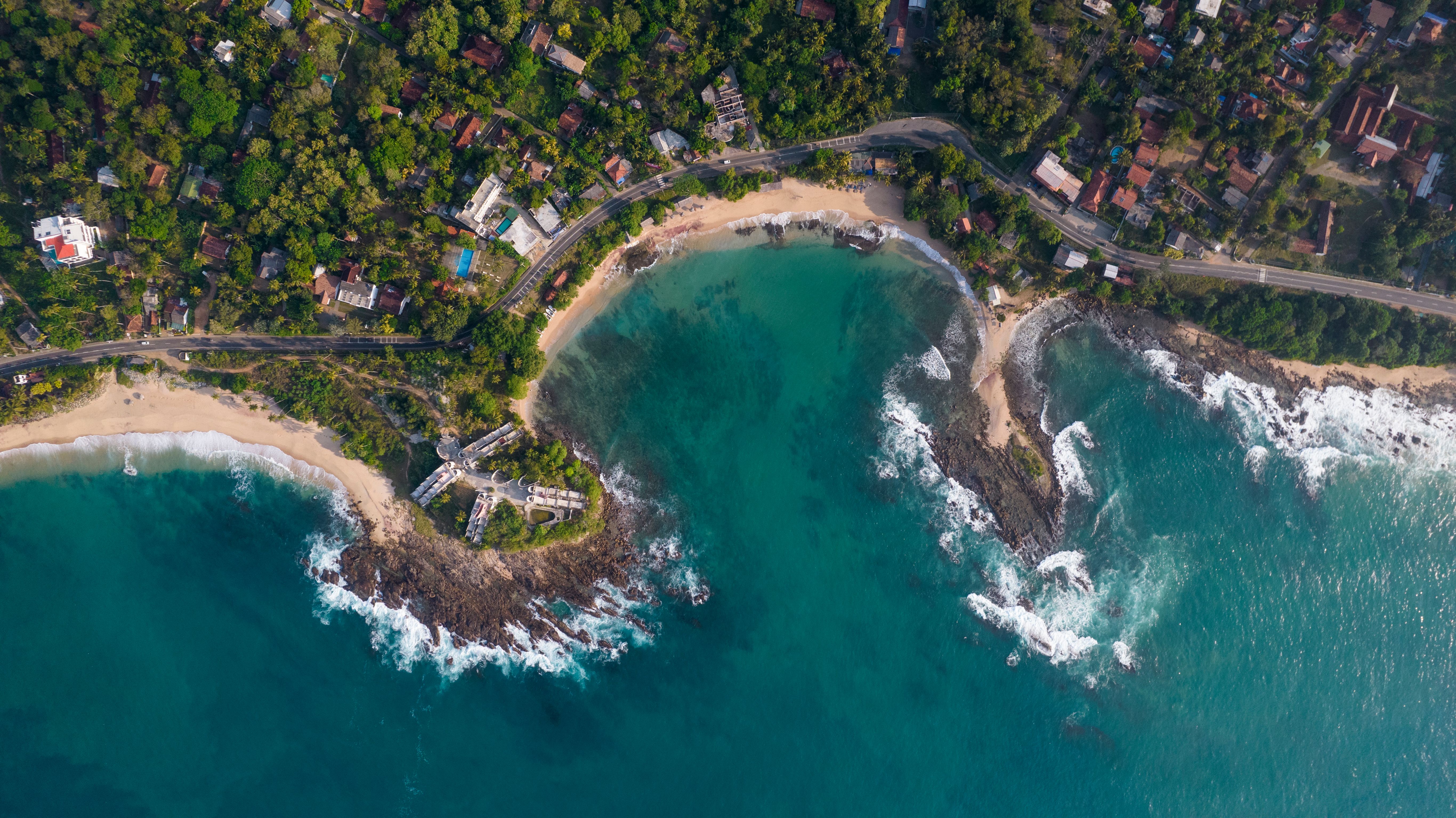 Paysage de la région Côte sud en Sri Lanka