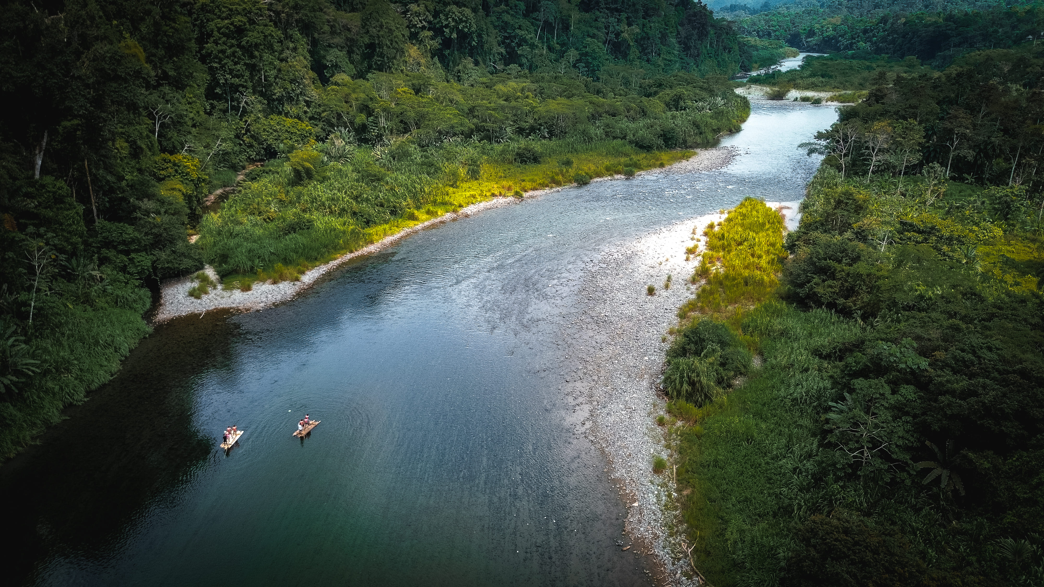 Paysage rafting au Panama